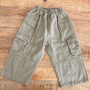Boys Olive Cargo Pants